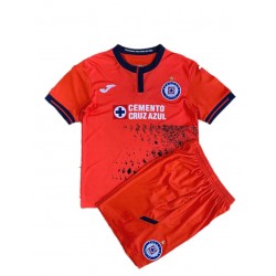Camisola Cruz Azul Criança Equipamento Terceiro 2021-2022 Manga Curta